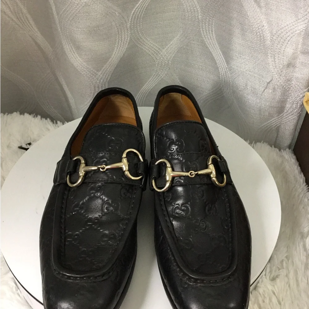 Gucci black leather